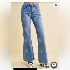 Venus mid rise star jeans size 6
